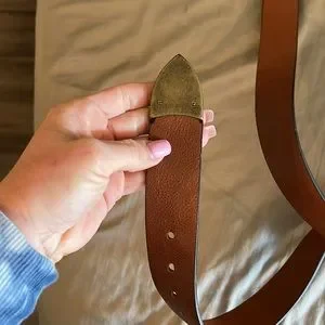 Ceinture En Cuir Marron Express Pour Femme - Taille M, état Excellent (GREAT CONDITION)